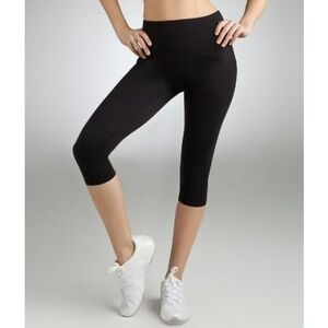 Spanx cropped leggings Womens size extra large high rise black